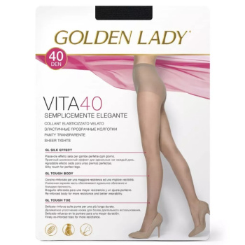 Колготки Golden Lady VITA 40, nero 5