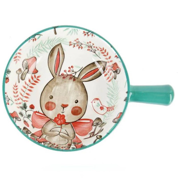 Емкость для запекания Kawaii Forest.Rabbit 22x16x5,5см, фарфор, 650мл