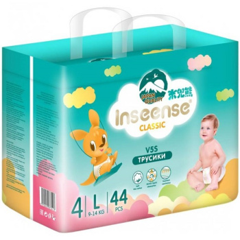 Трусики-подгузники Inseense Classic V5S L 9-14кг 44шт