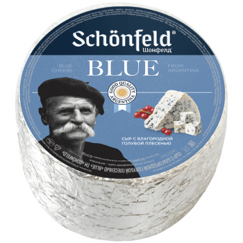 Сыр Рокфоро Schonfeld с голубой плесенью 50% БЗМЖ