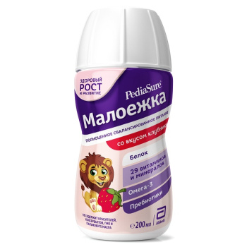 Малоежка_PediaSure_со_вкусом_Клубники_200_мл_