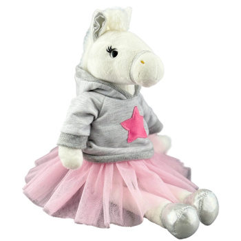 Игрушка мягкая Лошадка Пломбирка, 35см 