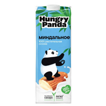 Напиток растительный Миндальный Hungry Panda 1,1%, 1л 