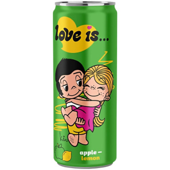 Напиток_Love_is_330мл_вкус_яблока_и_лимона