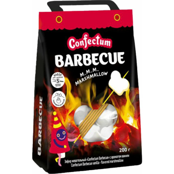 Зефир жевательный маршмеллоу Confectum Barbecue ваниль, 200г