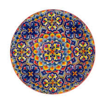 Тарелка Arabesque красная 21,5см 2см 0860216