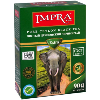 Чай чёрный IMPRA мелколистовой Зелёная серия, 90г