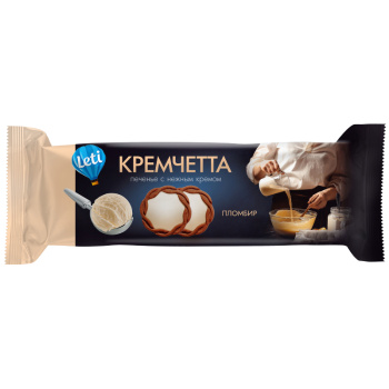 Кремчетта с начинкой пломбир, 120г