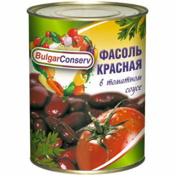 Фасоль BulgarConserv красная в томатном соусе, 360г