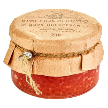 Икра лососевая Красное Золото нерка зернистая, 230г