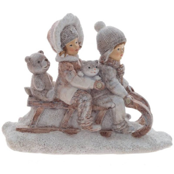 Фигурка декоративная Дети, L16 W6,5 H12 см