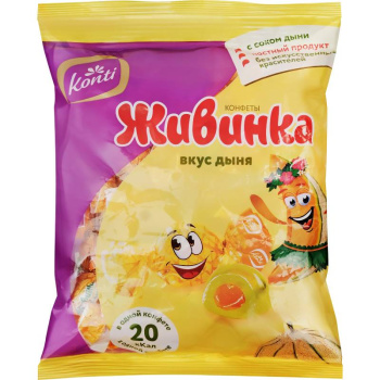 Конфеты Konti Живинка со вкусом дыни, 250г