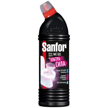 Чистящее Средство Sanfor WC гель 750г Spesial black