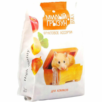 Корм для хомяков Baka Милый грызун Фруктовое ассорти, 200г