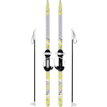 Лыжи подростк Ski Race с палками 130 100см универсальное крепление 5234-00, 332461-00