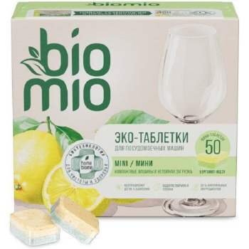 Таблетки BioMio 50шт быстрорастворимые бергамот и юдзу для ПММ