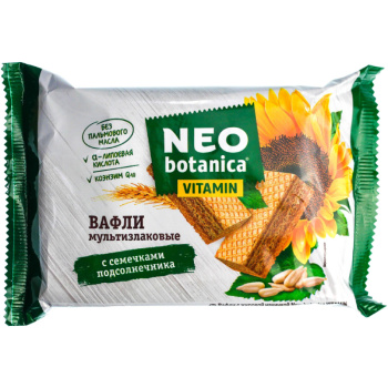 Вафли Neo-botanica Vitamin мультизлаковые с семечками, 145г