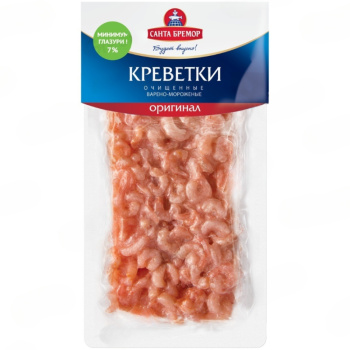 Мясо креветки варено-мороженое Оригинал, 250г